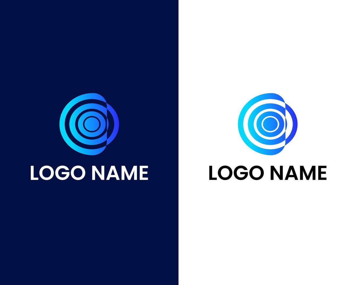 modello di design del logo moderno lettera o e c vettore