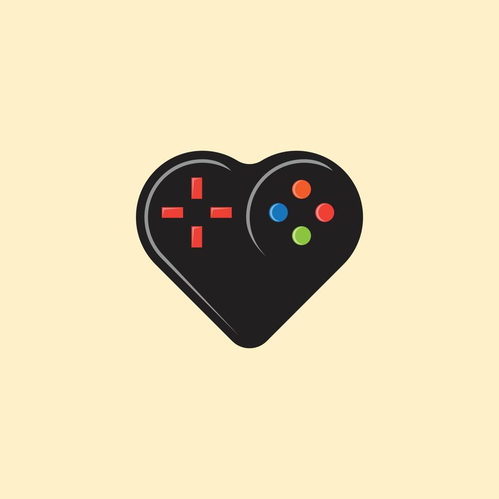 logo dell'amore del gioco vettore