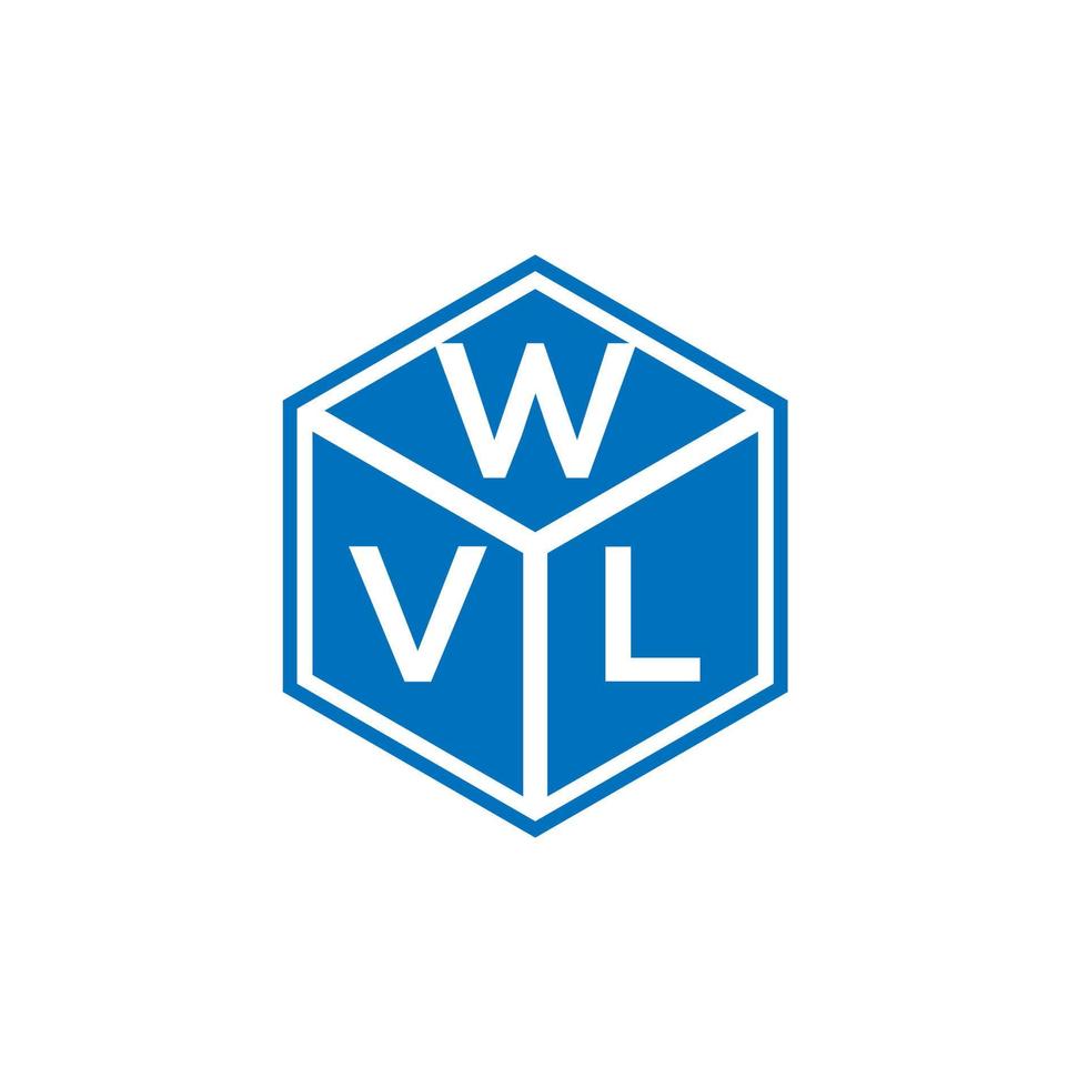 wvl lettera logo design su sfondo nero. wvl creative iniziali lettera logo concept. disegno della lettera wvl. vettore