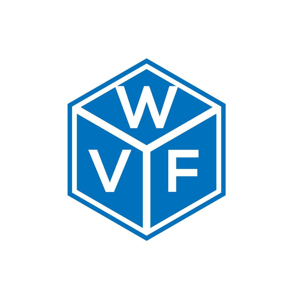 wvf lettera logo design su sfondo nero. wvf creative iniziali lettera logo concept. disegno della lettera wvf. vettore