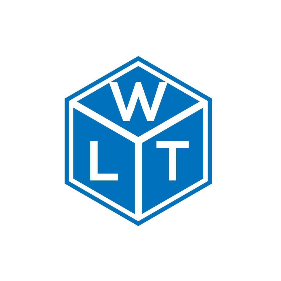 wlt lettera logo design su sfondo nero. wlt creative iniziali lettera logo concept. disegno della lettera wlt. vettore