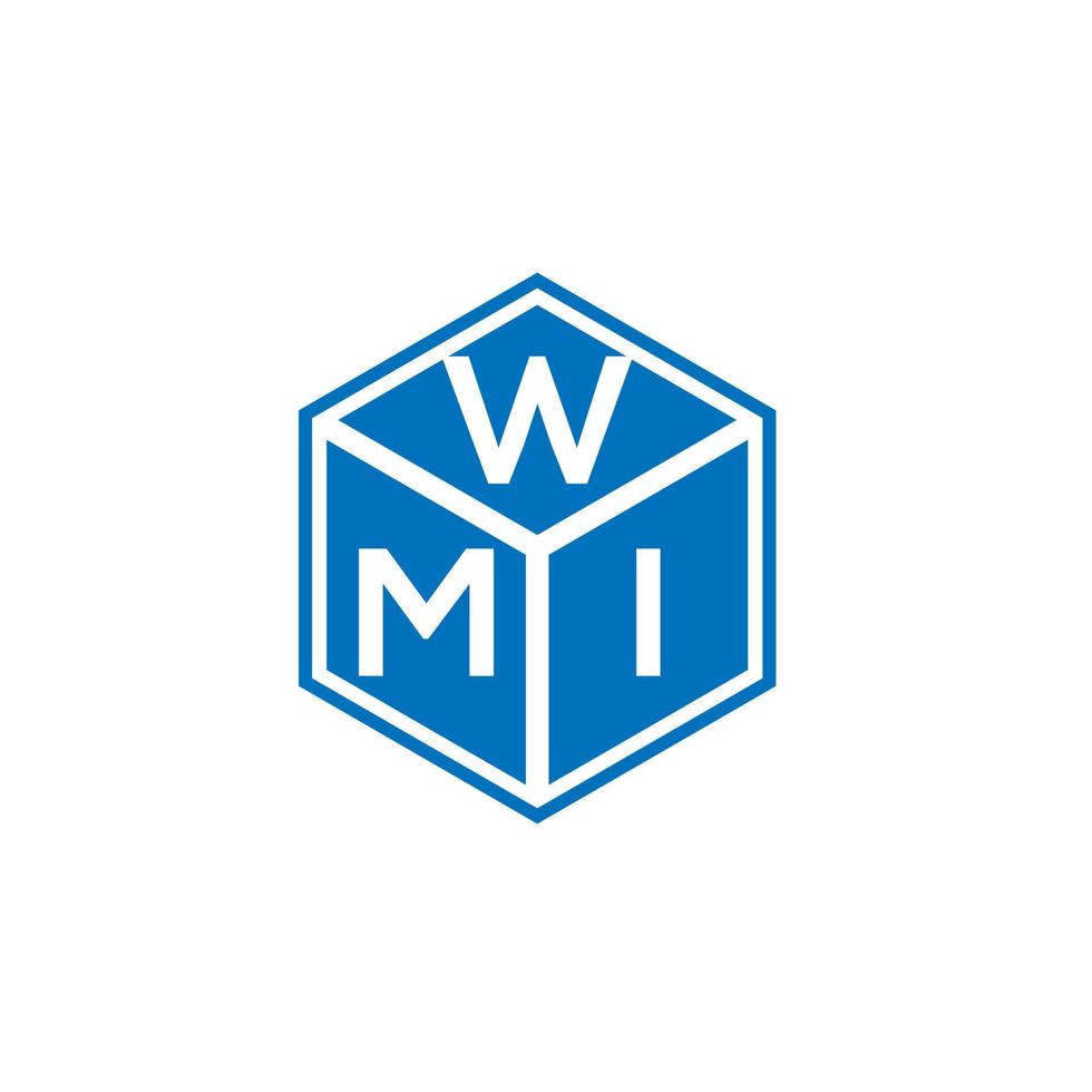 wmi lettera logo design su sfondo nero. wmi creative iniziali lettera logo concept. disegno della lettera wmi. vettore