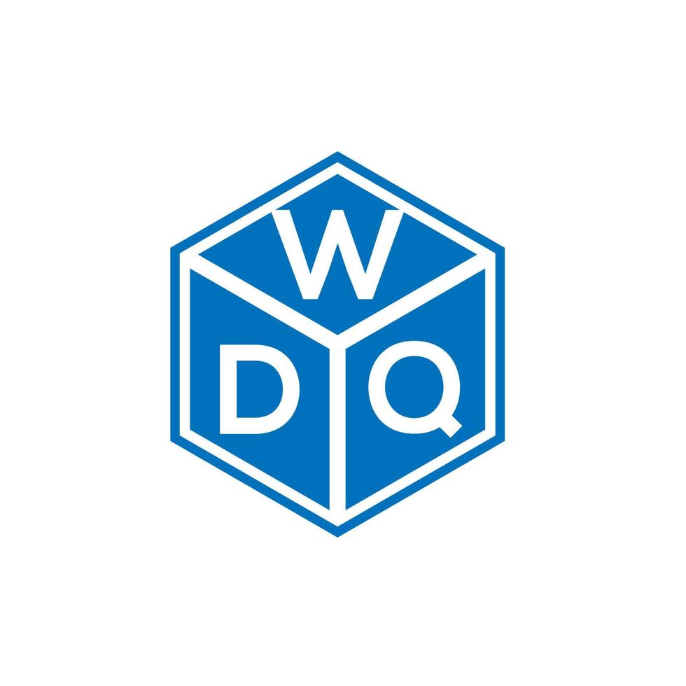 wdq lettera logo design su sfondo nero. wdq creative iniziali lettera logo concept. disegno della lettera wdq. vettore