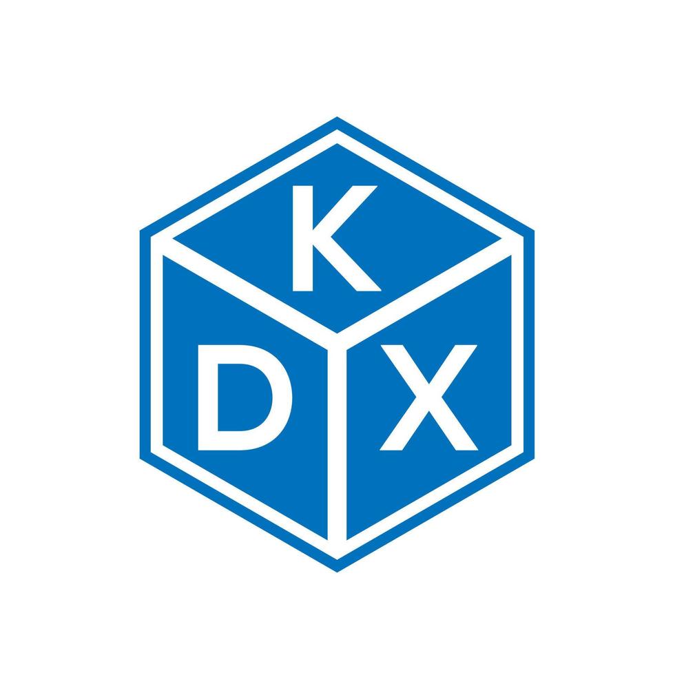 kdx lettera logo design su sfondo nero. kdx creative iniziali lettera logo concept. disegno della lettera kdx. vettore