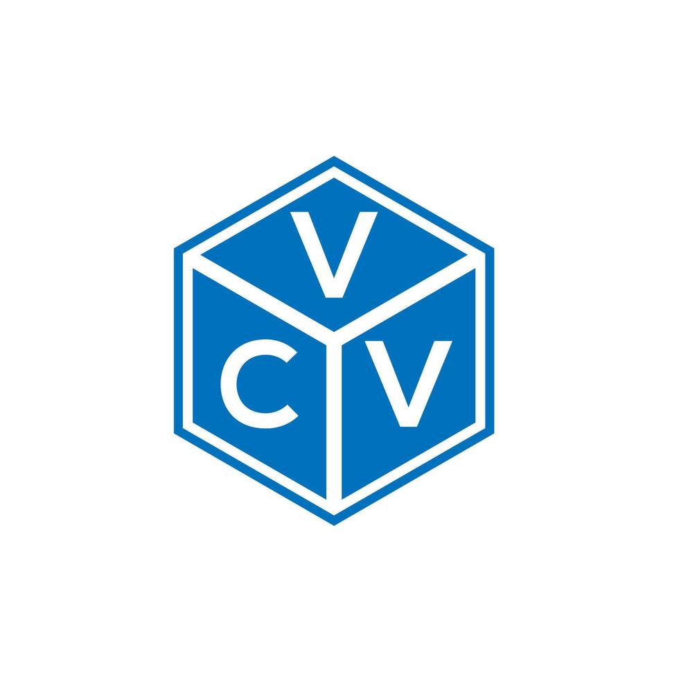 vcv lettera logo design su sfondo nero. vcv creative iniziali lettera logo concept. disegno della lettera vcv. vettore