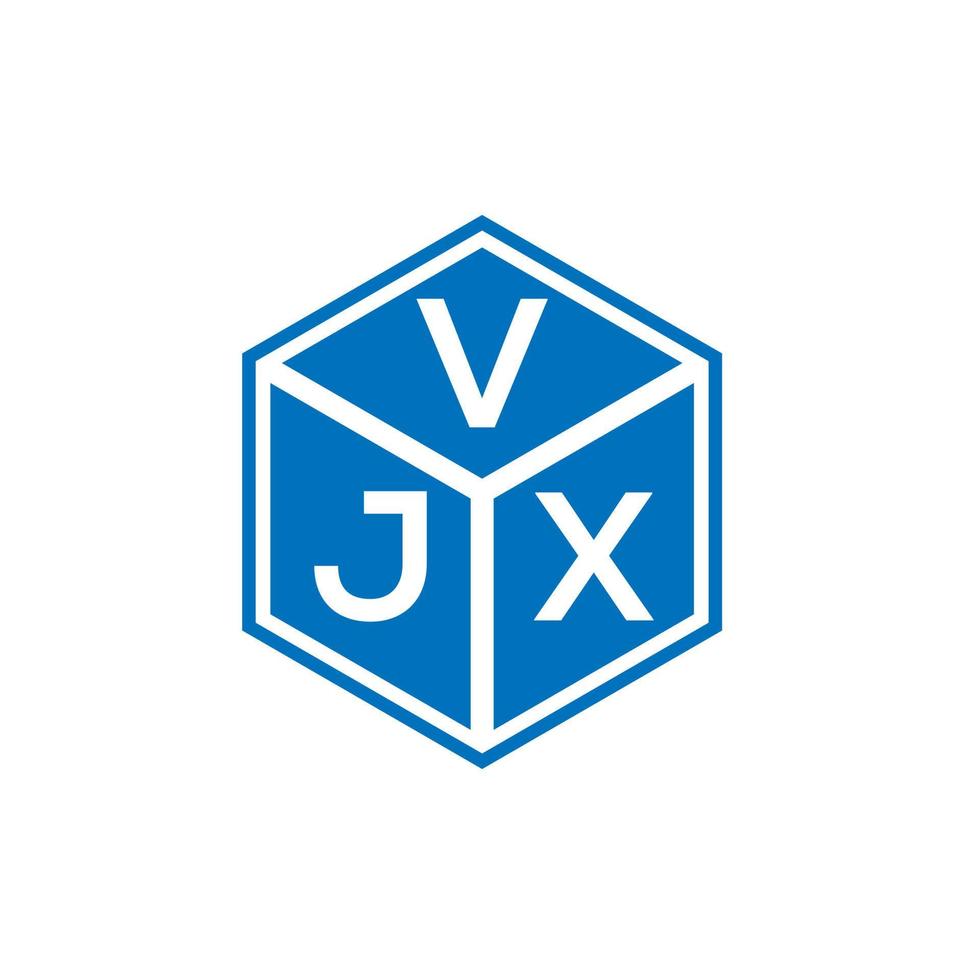 vjx lettera logo design su sfondo nero. vjx creative iniziali lettera logo concept. disegno della lettera vjx. vettore