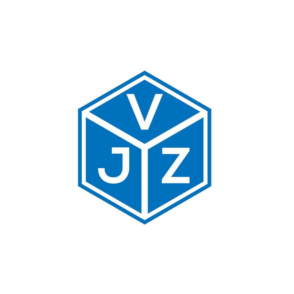 vjz lettera logo design su sfondo nero. vjz creative iniziali lettera logo concept. disegno della lettera vjz. vettore