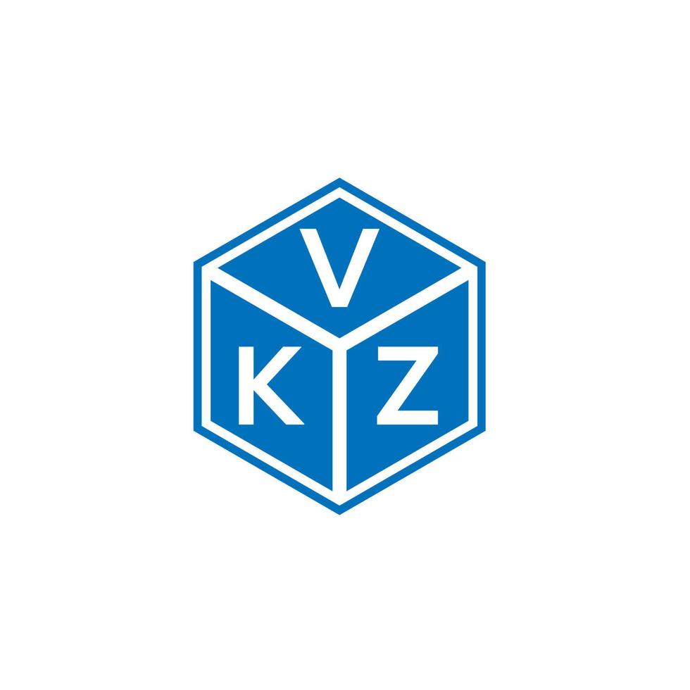 vkz lettera logo design su sfondo nero. vkz creative iniziali lettera logo concept. disegno della lettera vkz. vettore