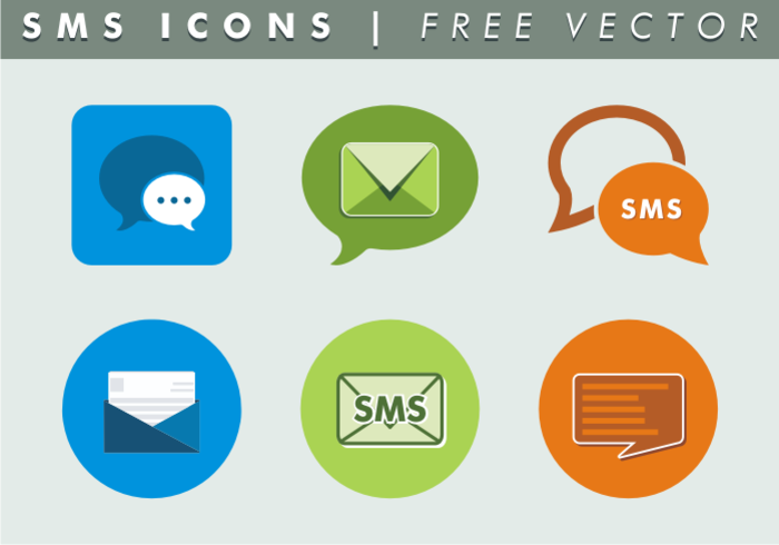 vettore gratis delle icone degli sms