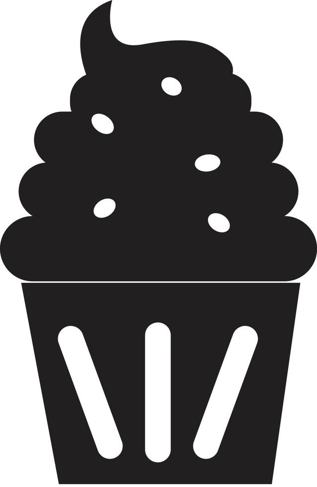 icona di cupcake su sfondo bianco. stile piatto. logo cupcake. simbolo della focaccina segno di cupcake. vettore