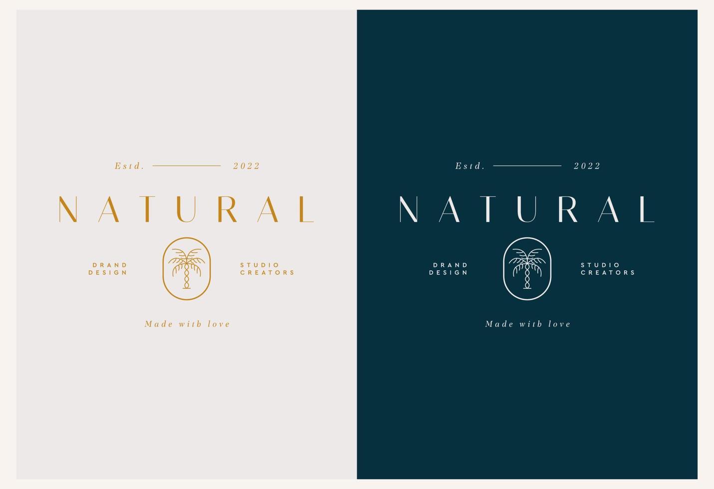 modelli di design del logo moderno astratto naturale vettoriale in stile lineare alla moda in colori dorati - concetti di lusso e gioielli per servizi e prodotti esclusivi, industria di bellezza e spa