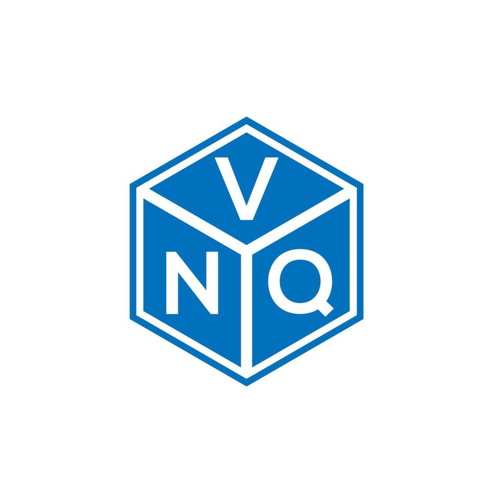 vnq lettera logo design su sfondo nero. vnq creative iniziali lettera logo concept. disegno della lettera vnq. vettore