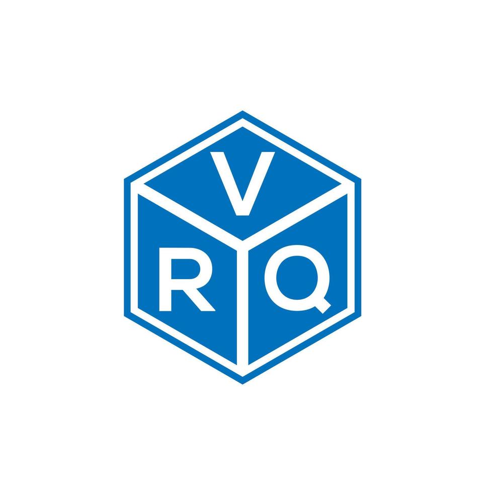 design del logo della lettera vrq su sfondo nero. vrq creative iniziali lettera logo concept. disegno della lettera vrq. vettore