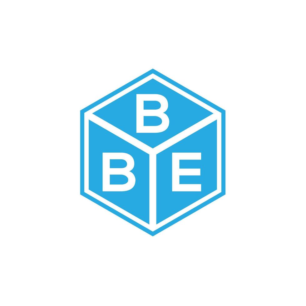 bbe lettera logo design su sfondo nero. bbe creative iniziali lettera logo concept. bb disegno della lettera. vettore
