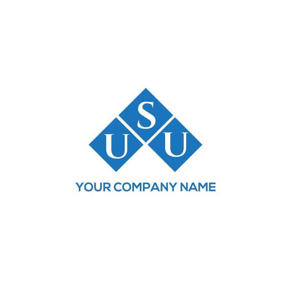 logo della lettera usu su sfondo bianco. usu creative iniziali lettera logo concept. disegno della lettera usu. vettore