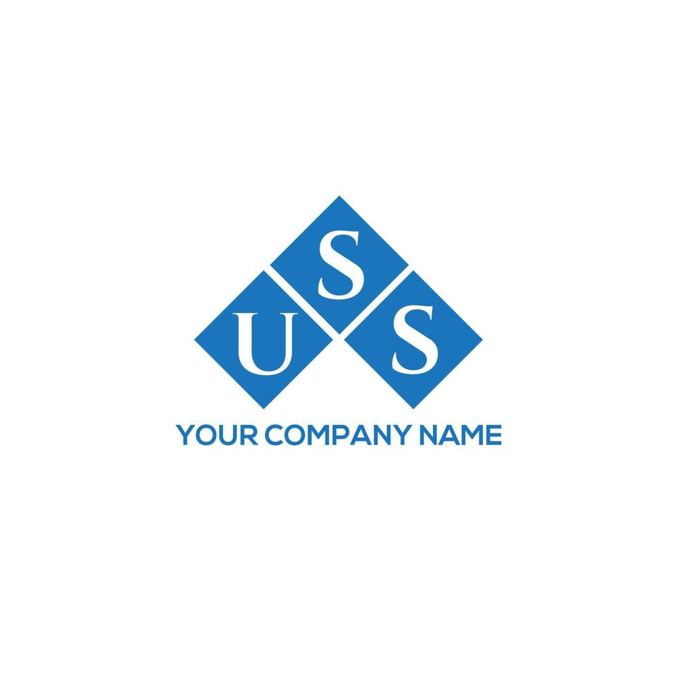 design del logo della lettera uss su sfondo bianco. uss creative iniziali lettera logo concept. disegno della lettera degli Stati Uniti. vettore