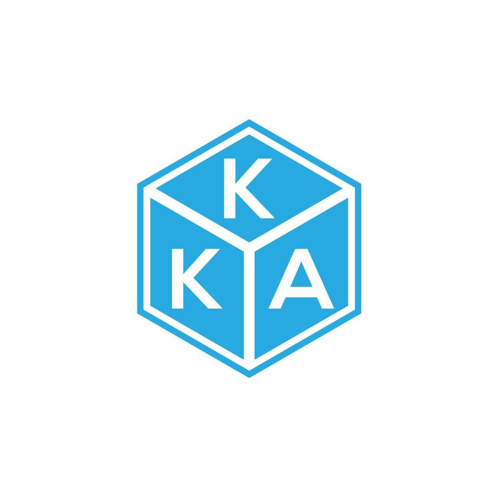 kka lettera logo design su sfondo nero. kka creative iniziali lettera logo concept. disegno della lettera kka. vettore