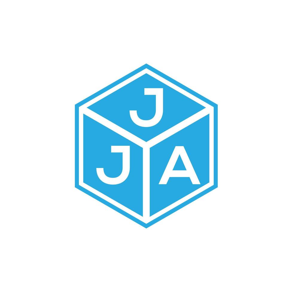 jja lettera logo design su sfondo nero. jja creative iniziali lettera logo concept. disegno della lettera jja. vettore