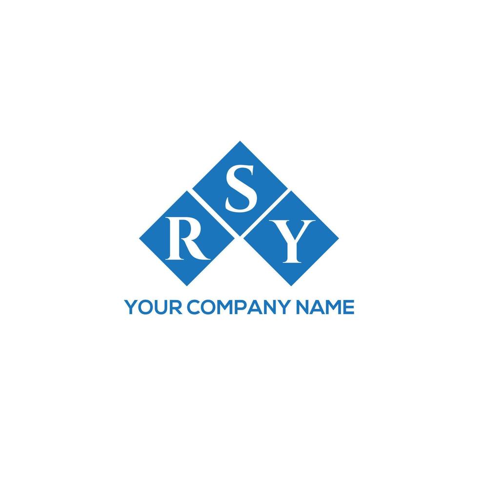 rsy lettera logo design su sfondo bianco. rsy creative iniziali lettera logo concept. disegno della lettera rsy. vettore