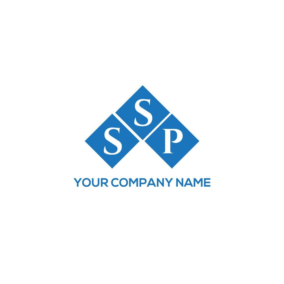 ssp lettera logo design su sfondo bianco. ssp creative iniziali lettera logo concept. design della lettera ssp. vettore