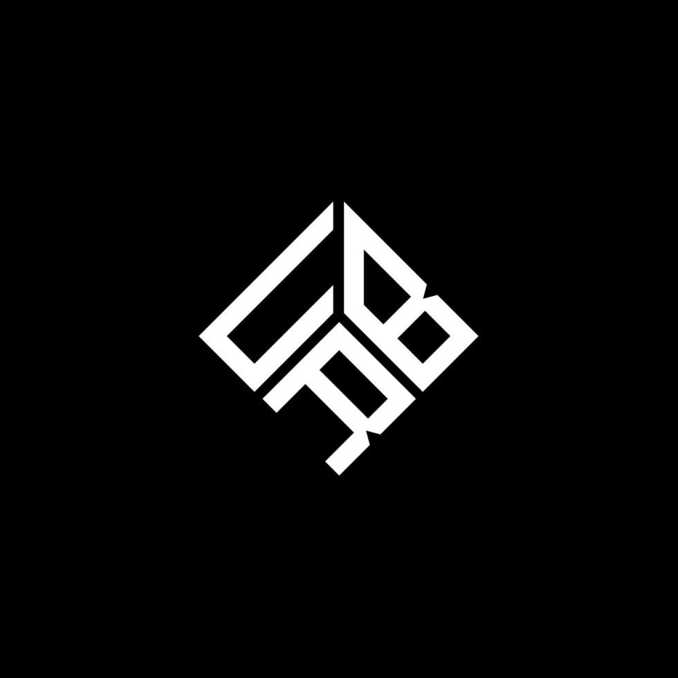 design del logo della lettera urb su sfondo nero. urb creative iniziali lettera logo concept. disegno della lettera urb. vettore