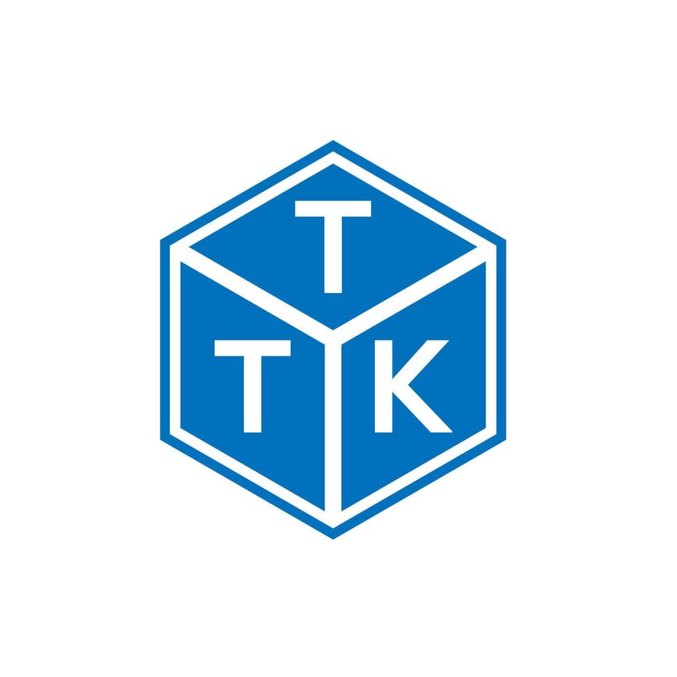 ttk lettera logo design su sfondo nero. ttk creative iniziali lettera logo concept. disegno della lettera ttk. vettore