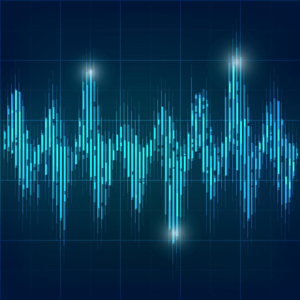 forma d'onda digitale vettore