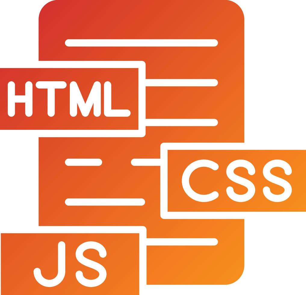 html js css stile icona vettore