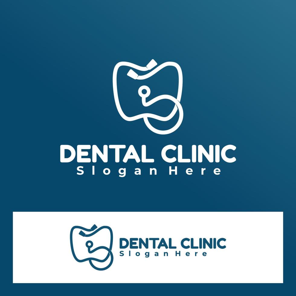 azienda logo clinica dentale vettore