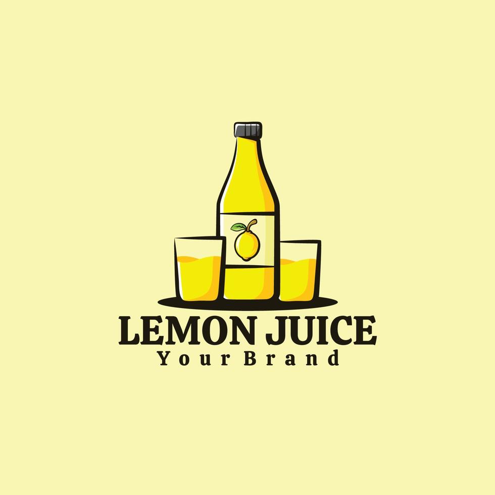 logo creativo di succo di limone vettore