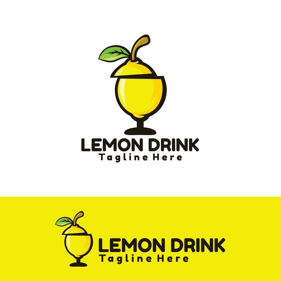illustrazione di arte della bevanda al limone vettore