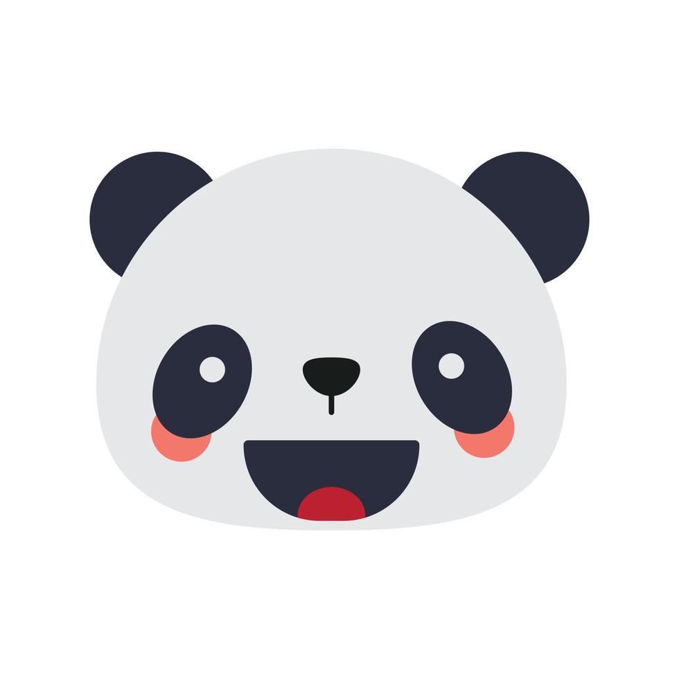 illustrazione vettoriale del personaggio dei cartoni animati di panda carino. animale