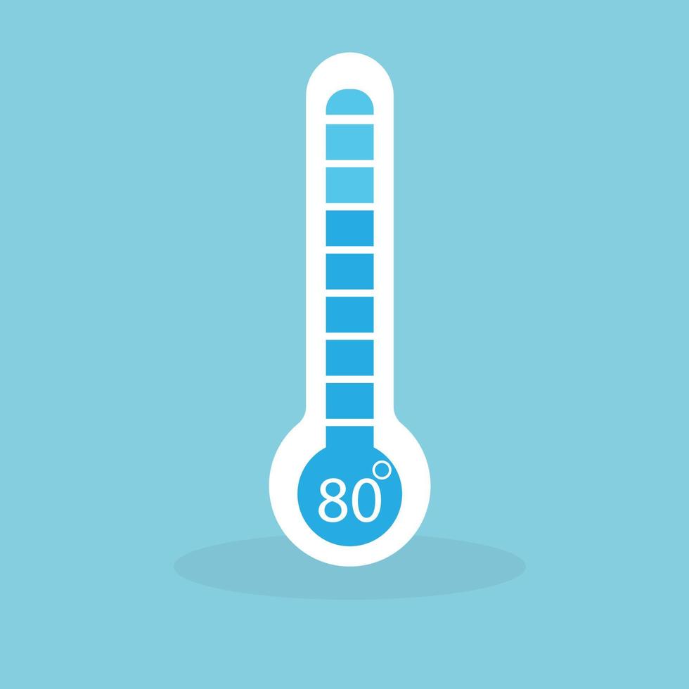 termometro temperatura celsius icona illustrazione vettoriale
