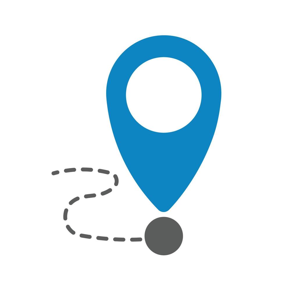 download gratuito di vettore icona posizione nelle mappe simbolo clipart blu