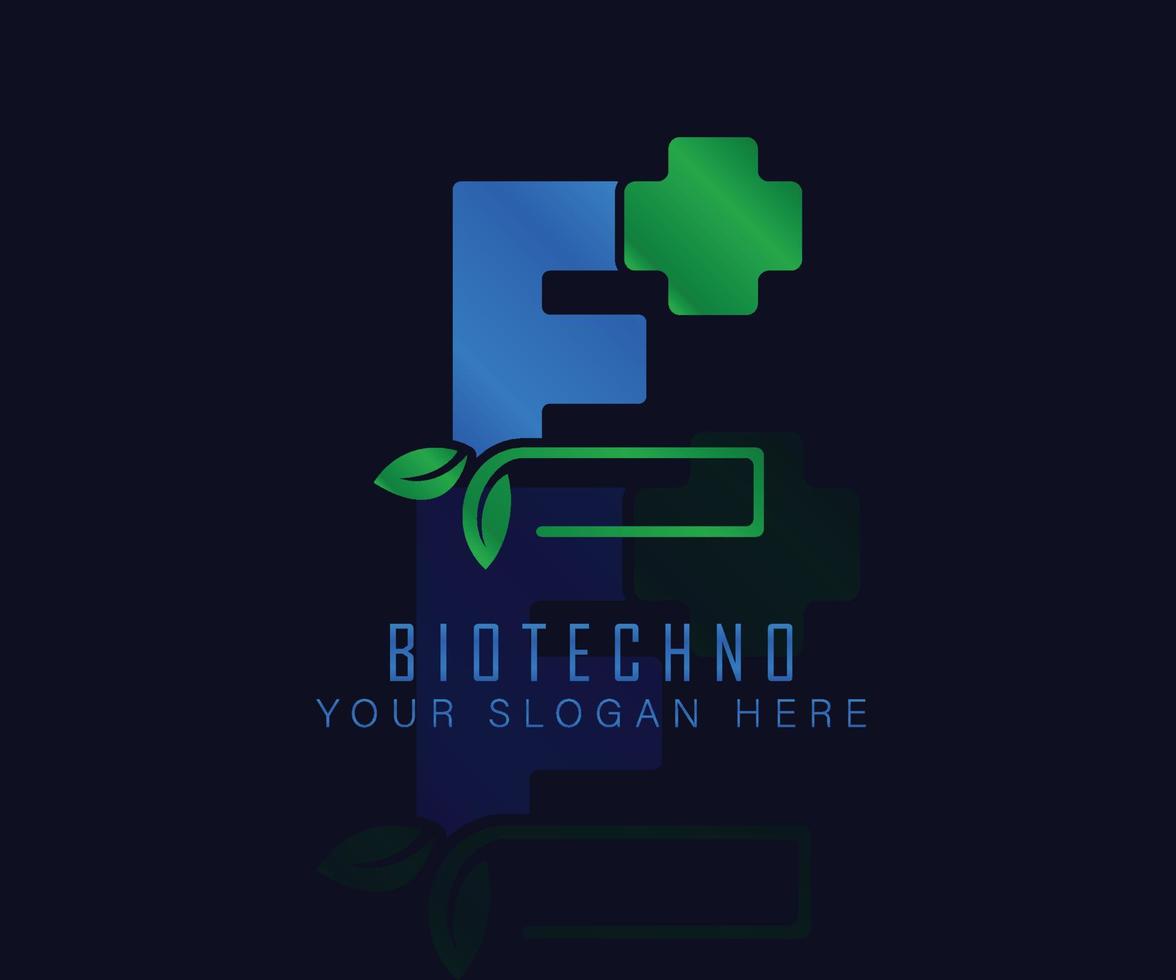 logo biotech con foglia di erbe lettera e. modello vettoriale di logo a base di erbe. logo a base di erbe mediche.