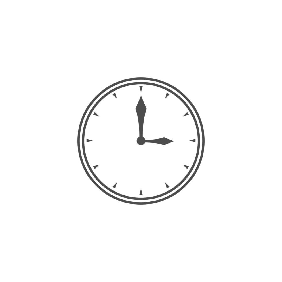 design del logo dell'icona dell'orologio vettore