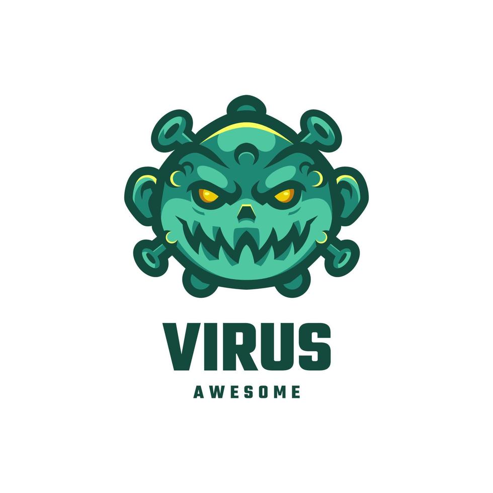 illustrazione grafica vettoriale del virus, buona per il design del logo
