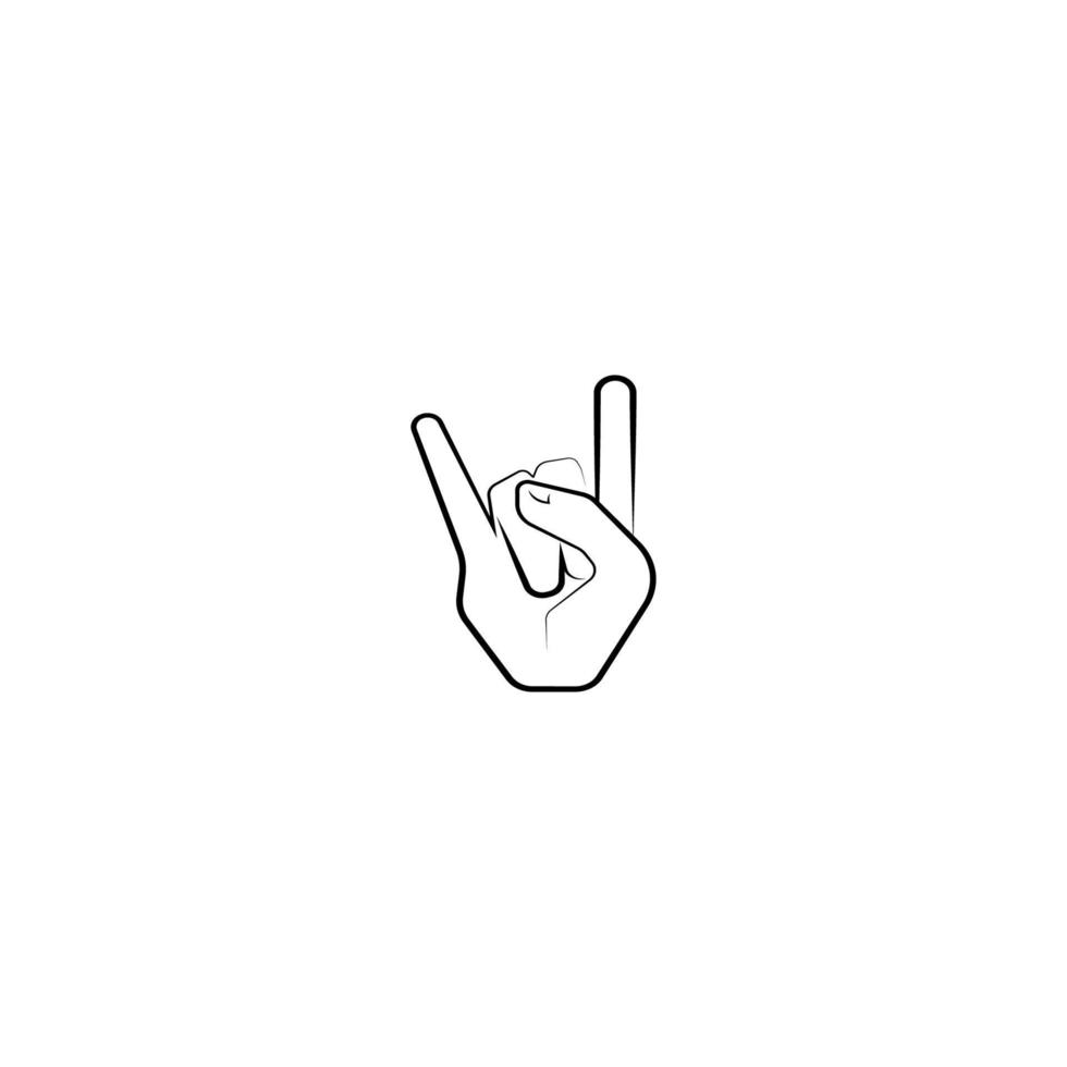 elemento di design del logo dell'illustrazione di vettore dell'icona della mano