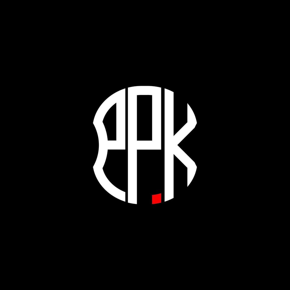 ppk lettera logo design creativo astratto. ppk design unico vettore