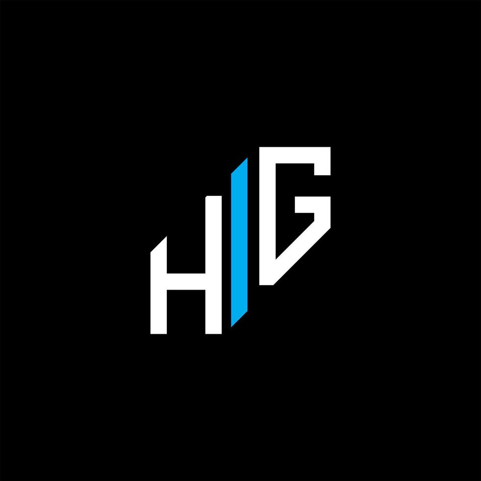 hg lettera logo design creativo con grafica vettoriale