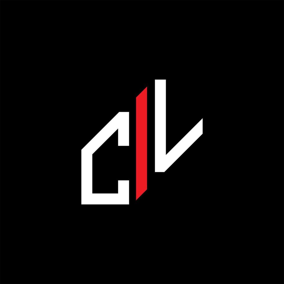 cl lettera logo design creativo con grafica vettoriale