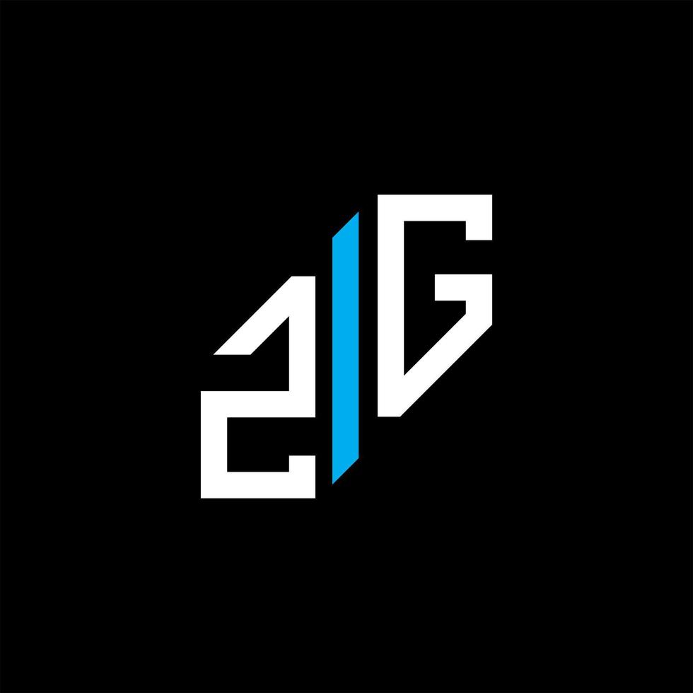 zg lettera logo design creativo con grafica vettoriale