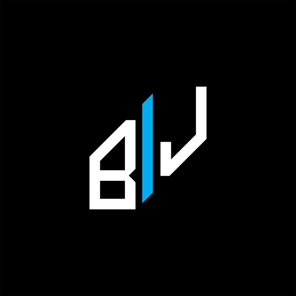 bj lettera logo design creativo con grafica vettoriale