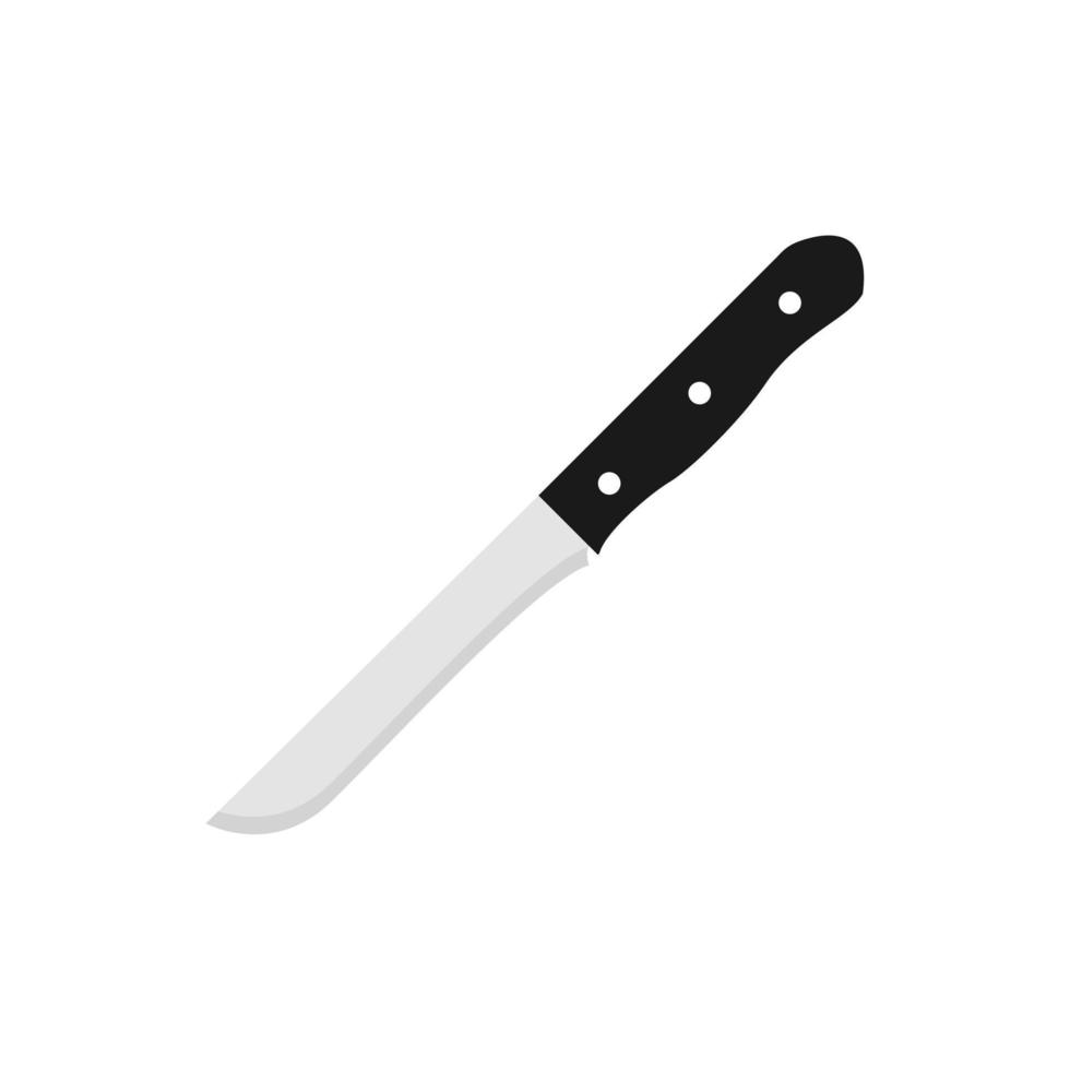 illustrazione vettoriale di design piatto coltello da bistecca