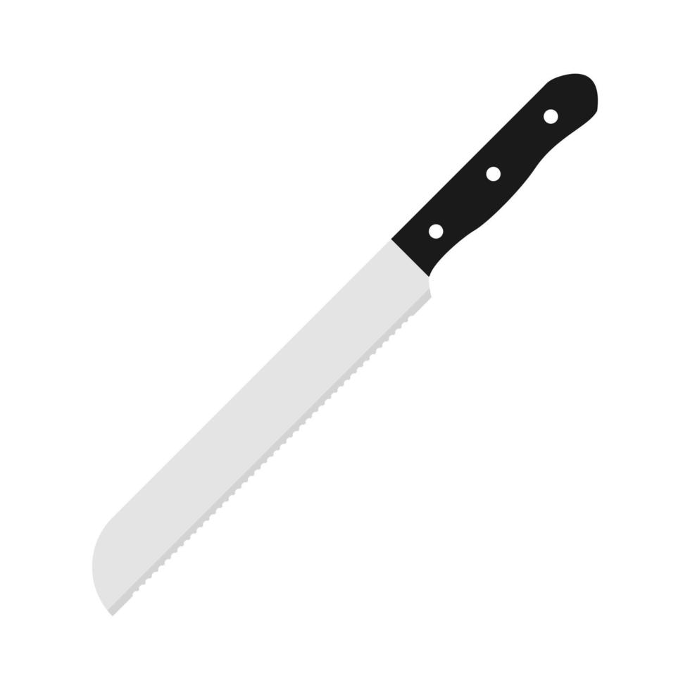 illustrazione vettoriale di design piatto coltello da pane