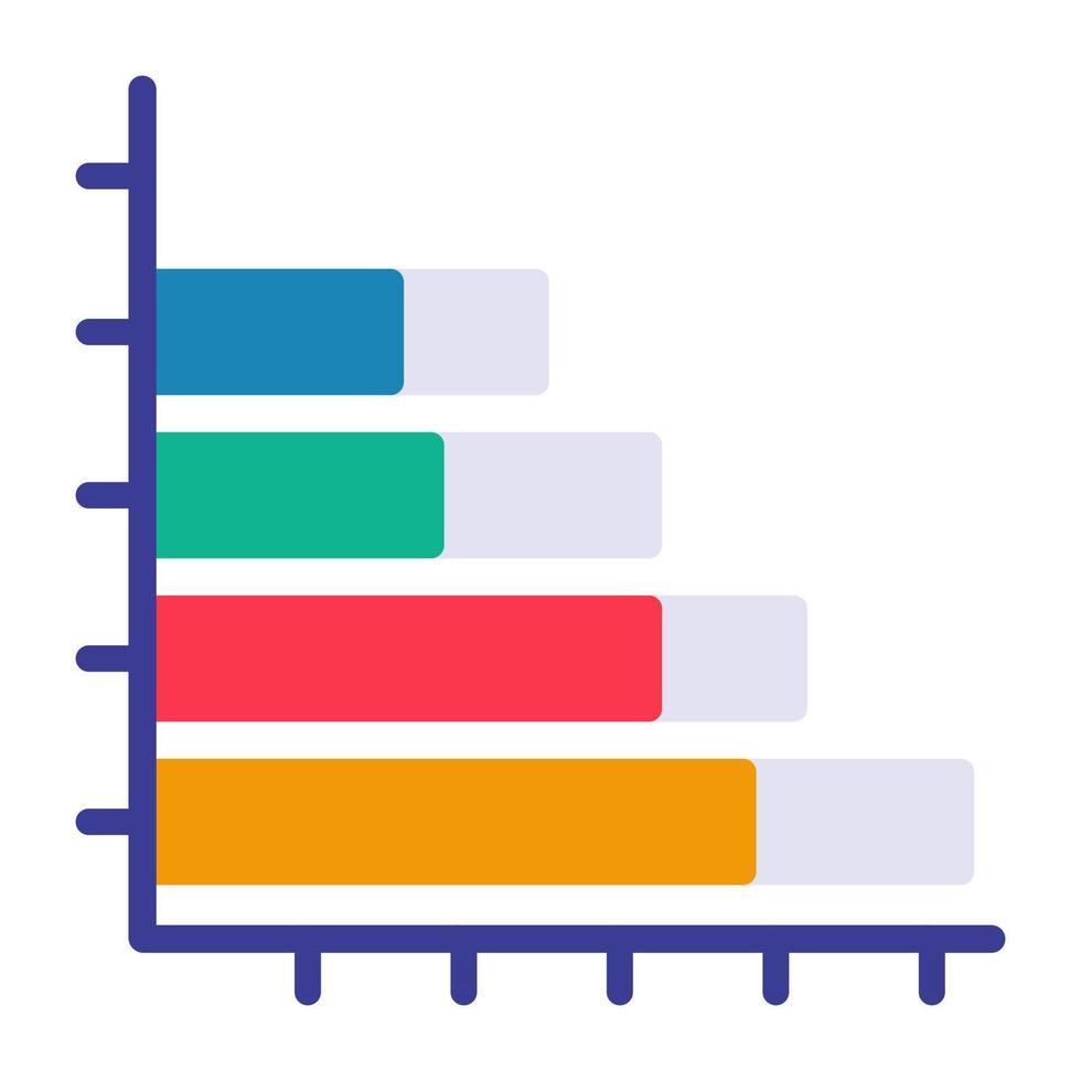 icona di download premium del grafico a barre vettore