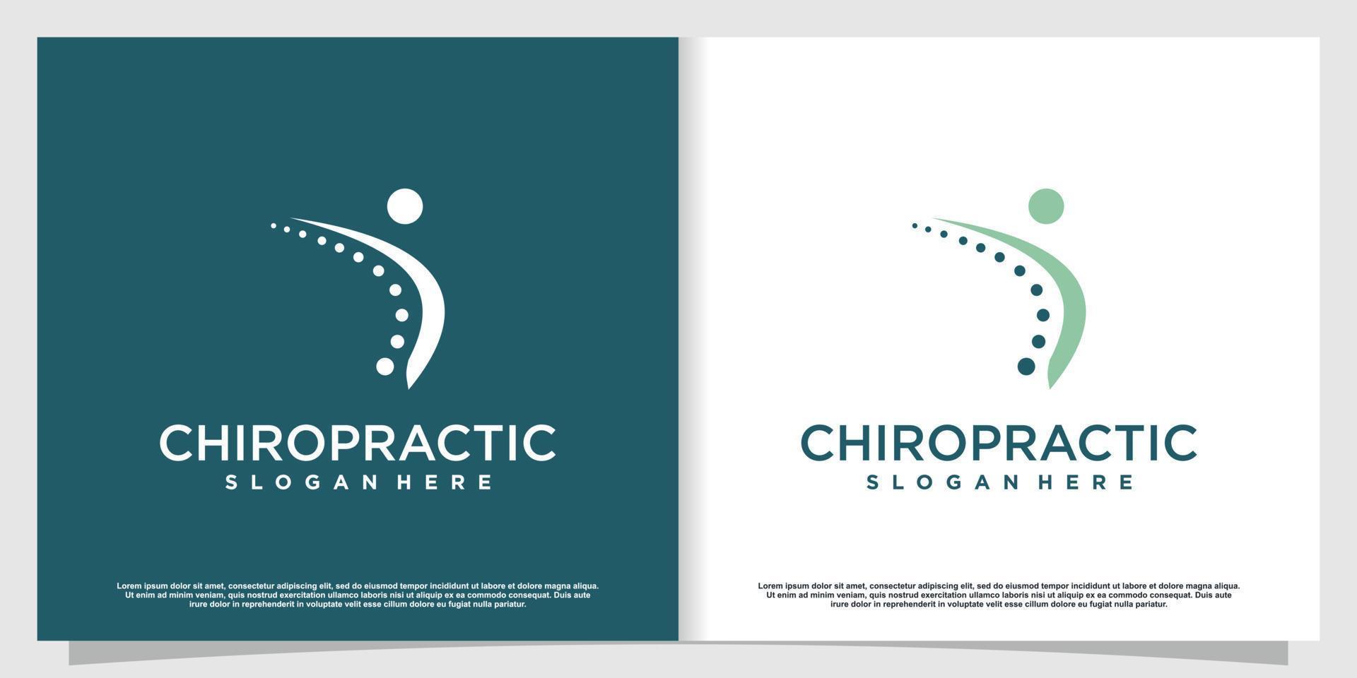 logo chiropratico con vettore premium in stile moderno parte 4