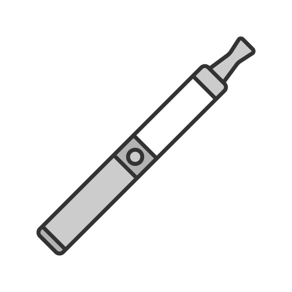 icona del colore della sigaretta elettronica. penna a vapore. sigaretta elettronica. illustrazione vettoriale isolata