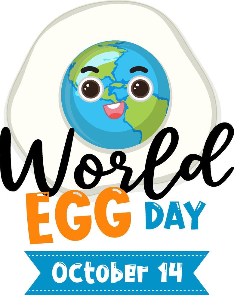 poster della giornata mondiale delle uova vettore