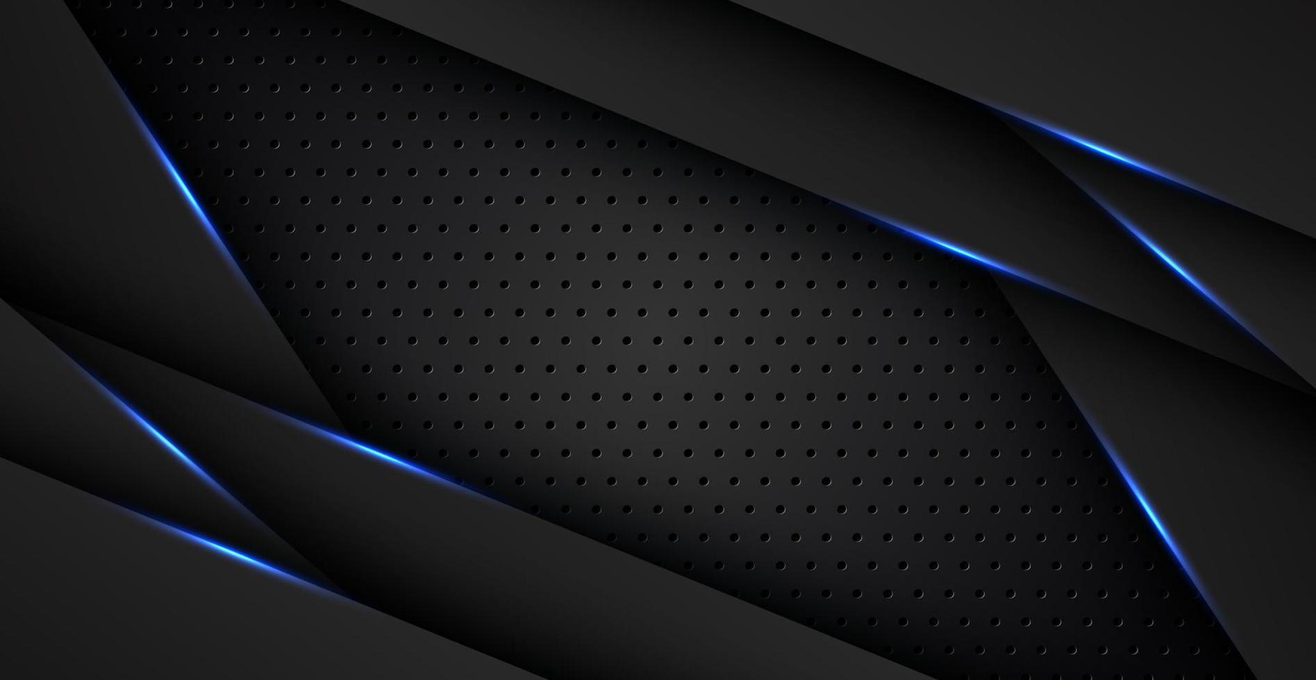 astratto azzurro nero spazio cornice layout design tech triangolo concetto grigio texture di sfondo. vettore eps10